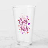 Gal Pals Happy Galentines Day Valentijnse Love Glas (Achterkant)
