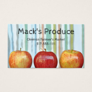 Gala appels strelen Produce Farmer Teacher Visitekaartjes