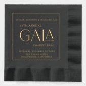 Gala Ball Charity collecte de fonds Elegant Black  (Recto)