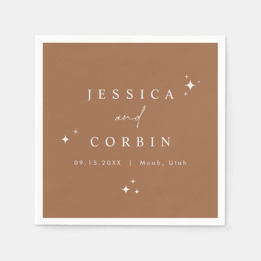 GALA Bohemian Terracotta Celestial Star Desert Servet (Voorkant)