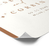 GALA Boho Terracotta Arch Celestial Star Welkom Poster (Hoek)