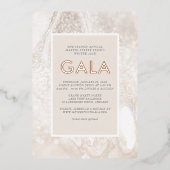 Gala de célébration Foil Invitation (Recto)
