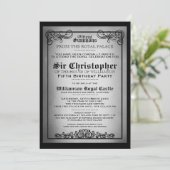 Gala Royal Invitations de fête d'anniversaire (Debout devant)