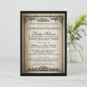 Gala Royal Invitations de fête d'anniversaire (Debout devant)