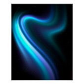 Galactic Aurora Polaris Glossy Poster Perfect Poster (Voorkant)