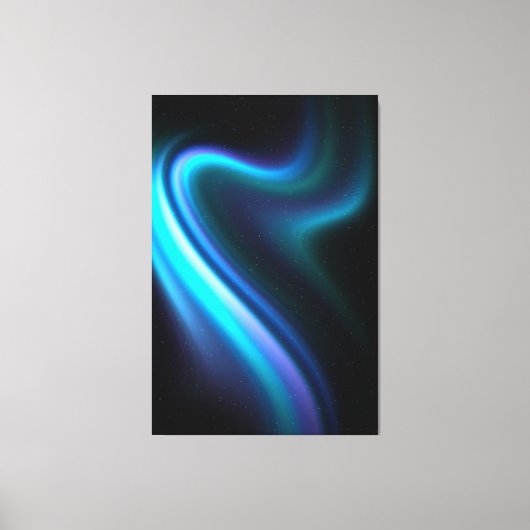 Galactic Aurora Polaris Stretched Canvas Afdrukken (Voorkant)
