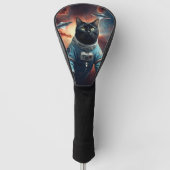Galactic Cat Astronaut Golfheadcover (Voorkant)