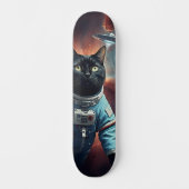 Galactic Cat Astronaut Skateboard (Voorkant)