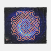 Galactic Celtic Love Knot Fleece Deken (Voorkant (Horizontaal))