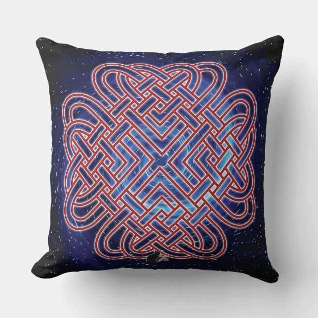 Galactic Celtic Love Knot Kussen (Voorkant)