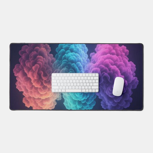 Galactic cloud design desk mat  (Clavier et souris)