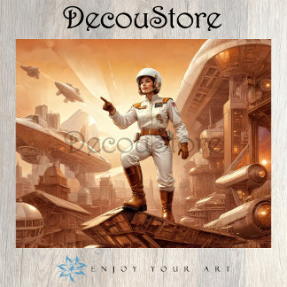 Galactic Explorer Decoupage Tissuepapier