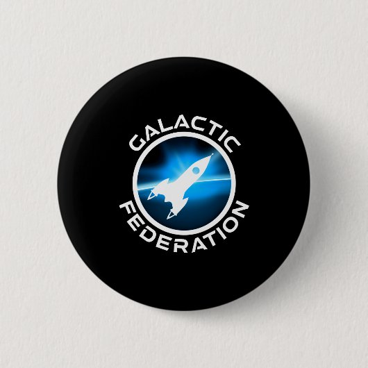 Galactic Federation Logo _1  Ronde Button 5,7 Cm (Voorkant)