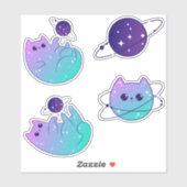 Galactic Feline Adventures - Space Cat Sticker Pac (Vel)