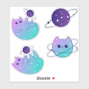 Galactic Feline Adventures - Space Cat Sticker Pac