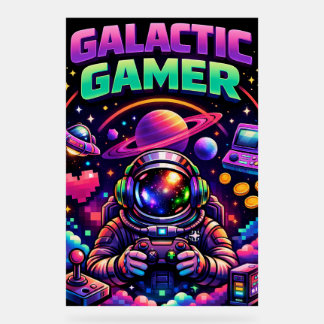 Galactic gamer acryl bord