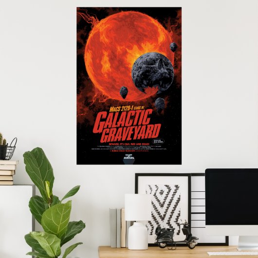 Galactic Graveyard Poster, Macs 2129-1. Poster (Thuiskantoor)