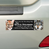 Galactic Groundhog Panther & Wolf Bumpersticker (Op auto)