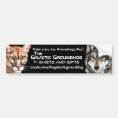 Galactic Groundhog Panther & Wolf Bumpersticker (Voorkant)