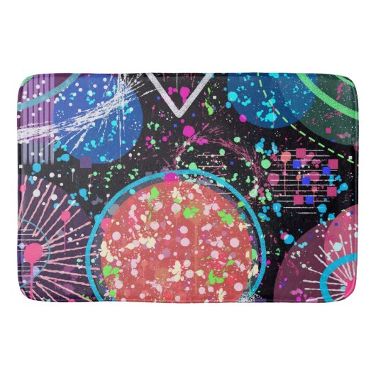 Galactic Neighborhood: Abstract Art Badmat (Voorkant)