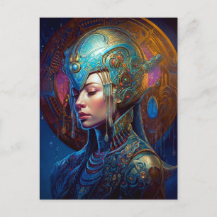 Galactic Queen Science Fiction Fantasy Art Briefkaart