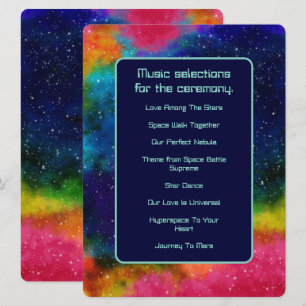 Galactic Sci-Fi Wedding Music-programma Programma