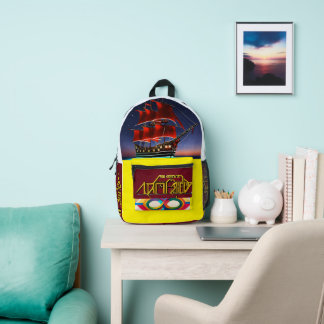 Galactic Starfleet Crew: Moed Go Beyond beroemd ge Bedrukte Rugzak