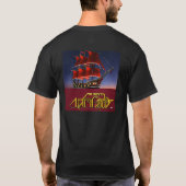 Galactic Starfleet Crew: Moed Go Beyond beroemd ge T-shirt (Achterkant)