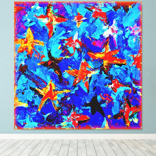 Galactic Stars Dreams. Bestel nu Canvas Afdruk (Insitu (Houten vloer))