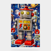 Galactic tin robot space adventure acryl bord (Voorkant)