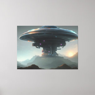 Galactic UFO Canvas afdrukken