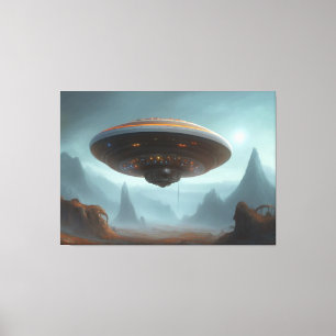 Galactic UFO Canvas afdrukken