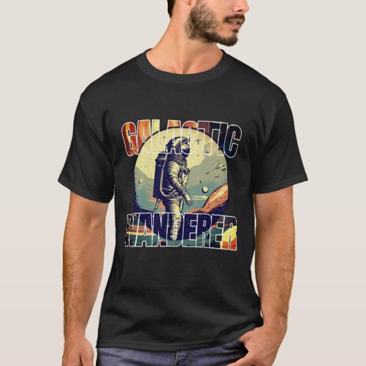 Galactic Wanderer Space Travel T-shirt (Voorkant)