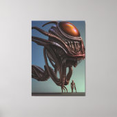 Galactisch Alien Monster Canvas afdrukken (Voorkant)