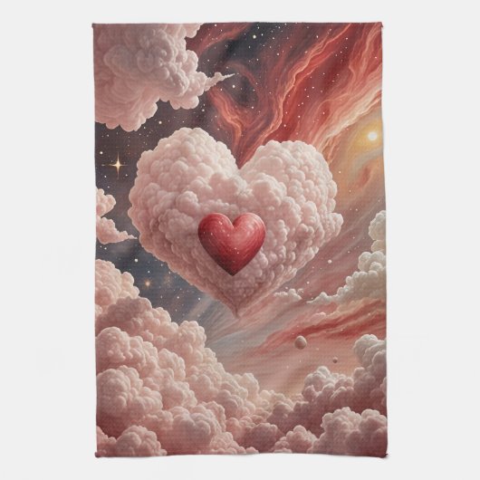 Galactisch hart theedoek (Verticaal)