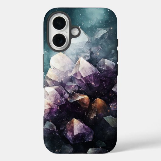 Galactische Amethist Stones Telefoonhoes Case-Mate iPhone Case (Achterkant)