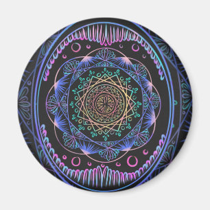 Galactische Bloom Mandala Magneet