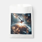 Galactische breakdance explosie in de ruimte bedankzakje (Voorkant)