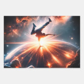 Galactische breakdance explosie in de ruimte inpakpapier vel (Voorkant 2)