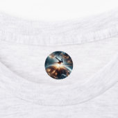 Galactische breakdance explosie in de ruimte labels (Aangebracht)