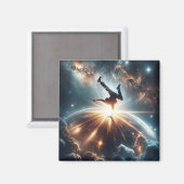 Galactische breakdance explosie in de ruimte magneet (Voorkant / Achterkant)