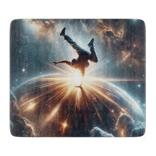 Galactische breakdance explosie in de ruimte snijplank