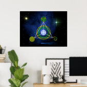 Galactische driehoek poster (Thuiskantoor)