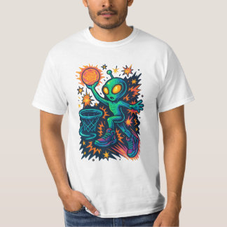 Galactische Dunk: Alien in Kicks! T-shirt