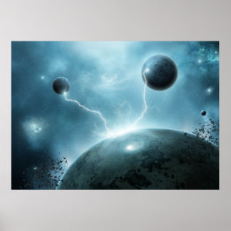 Galactische exlosie poster