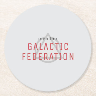 Galactische Federatie Ronde Kartonnen Onderzetter