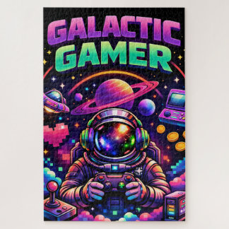 Galactische gamer legpuzzel
