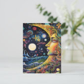 Galactische Godin Briefkaart (Staand voorkant)