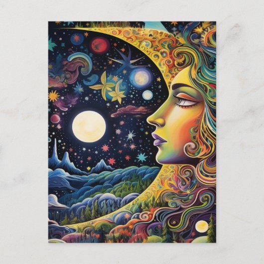 Galactische Godin Briefkaart (Voorkant)