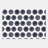 Galactische Kerst Verpakking Papieren Set – Celest Inpakpapier Vel (Voorkant 3)